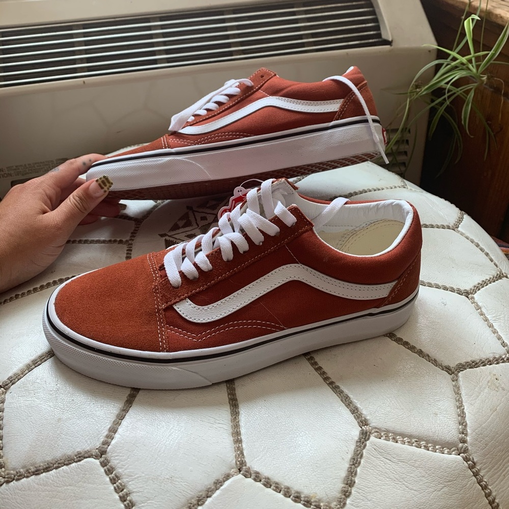 Orange vans old skool brand new